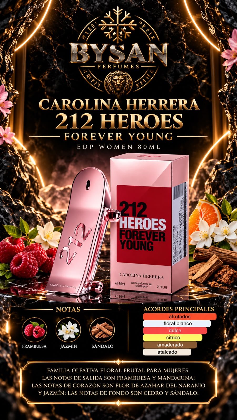Catálogo BYSAN: 212 Heroes Forever Young de Carolina Herrera