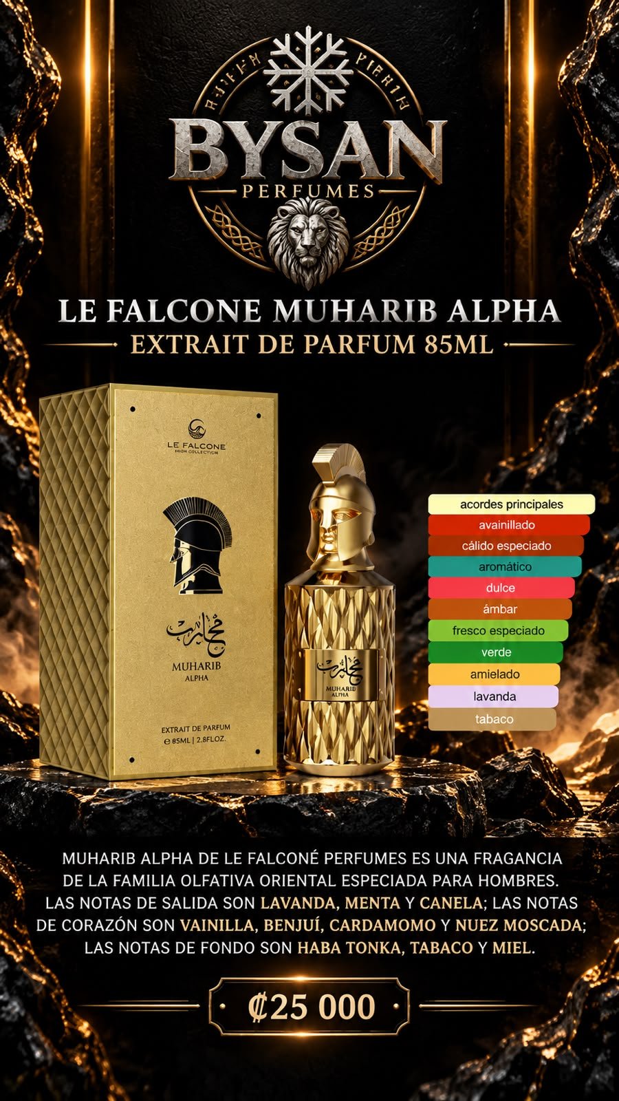 Catálogo BYSAN: Muharib Alpha de Le Falcone